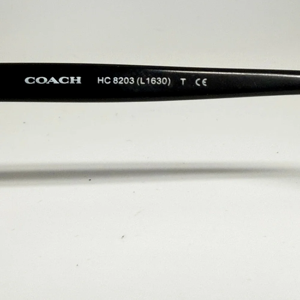 Coach HC 8203 L1630 Blue Glitter Varsity Stripe Cat Eye Eyeglass Frame 54-22-140